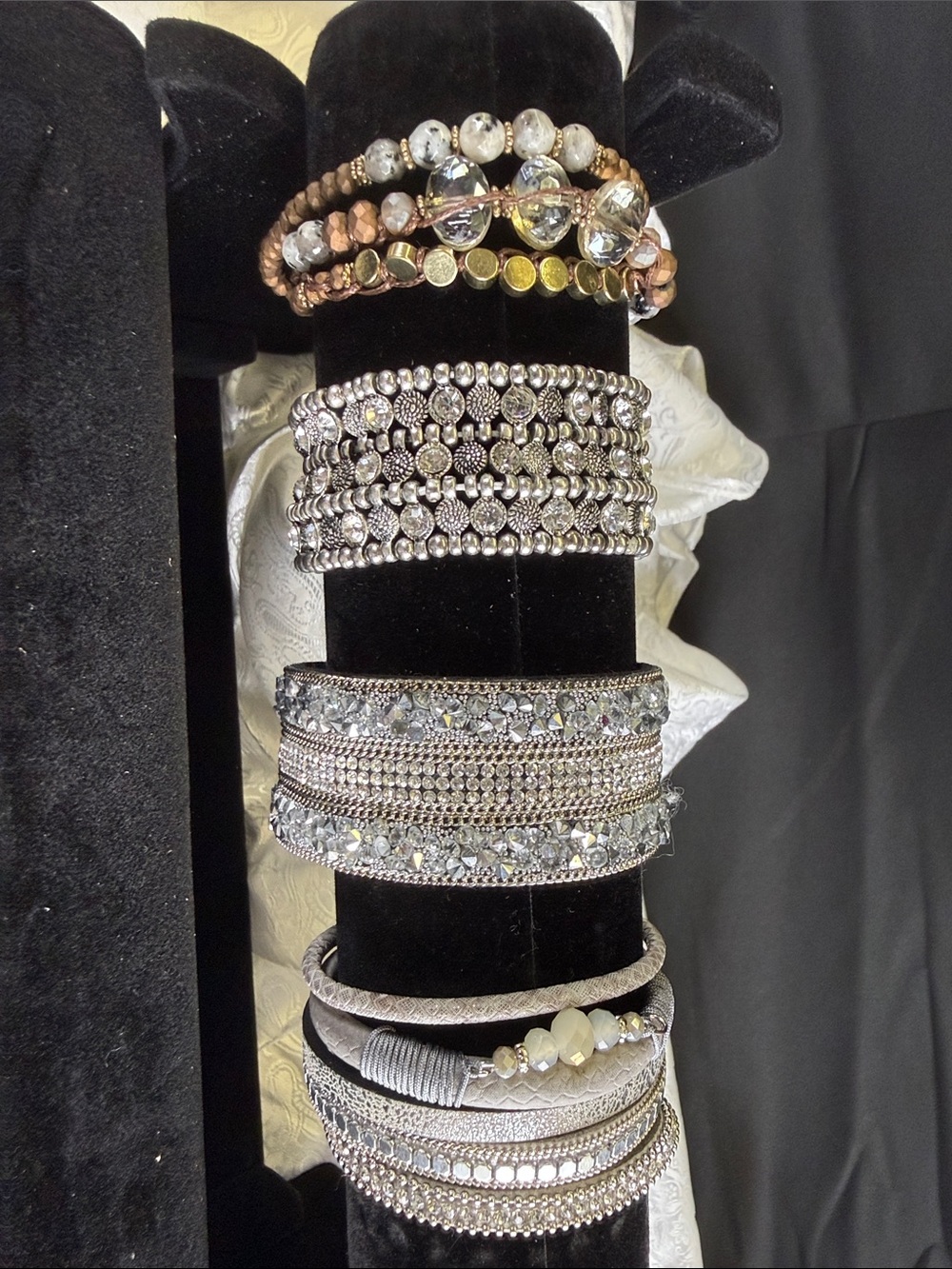 Crystal Wrap Bracelet - Elegant Layered Sparkle